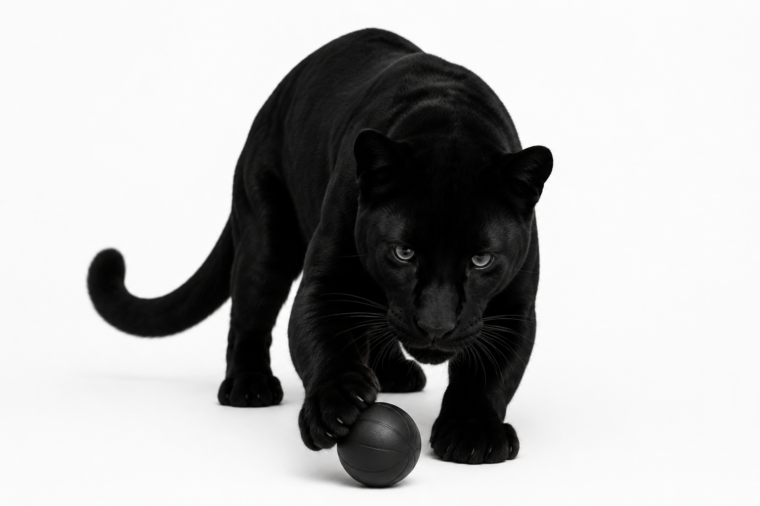 Big Bro stalking a black ball
